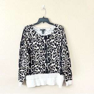 INC Leopard Print Sweater
